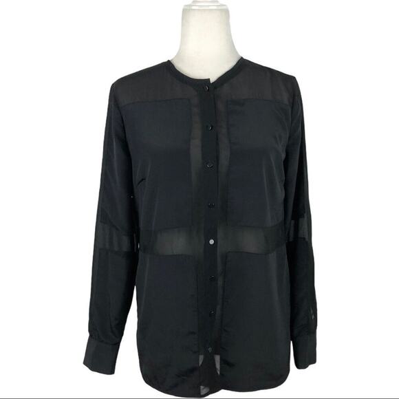 W118 By Walker Baker Benjamin Back Blouse Sheer XS - Picture 2 of 12